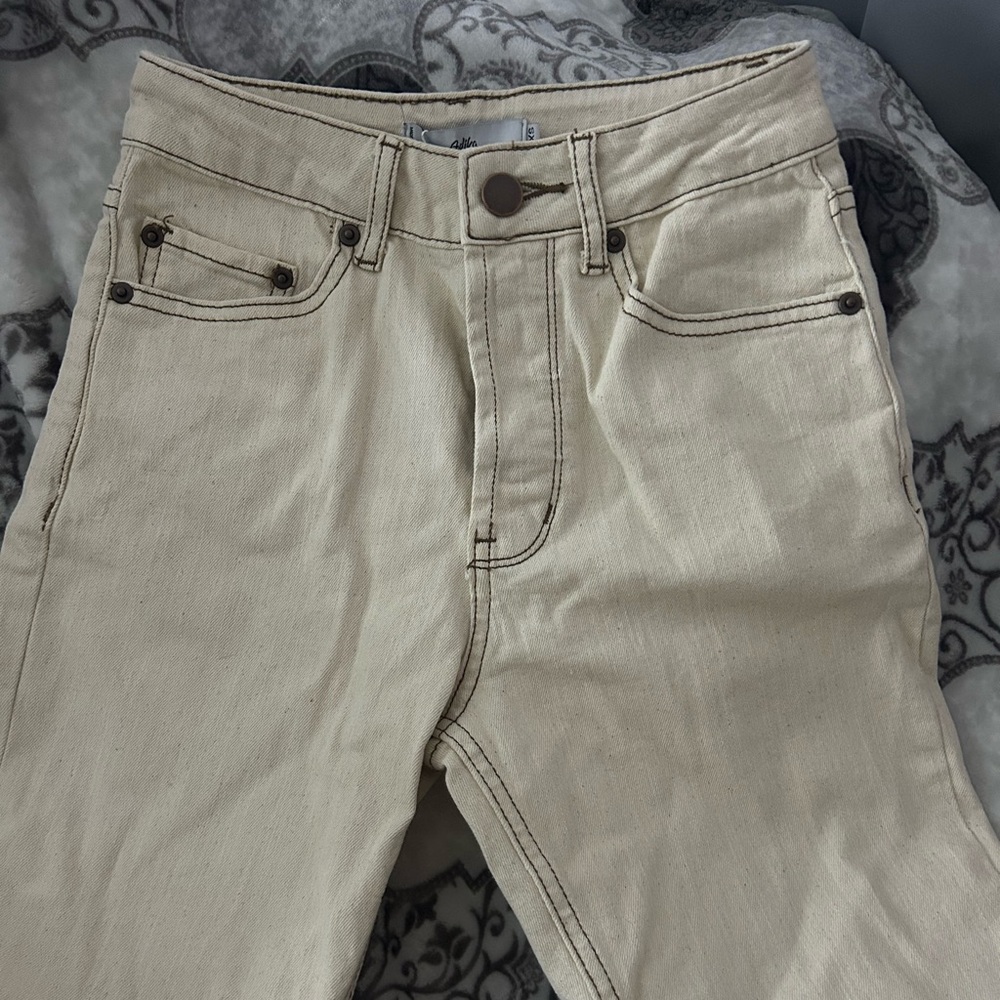 Women’s Adika straight leg cream jeans